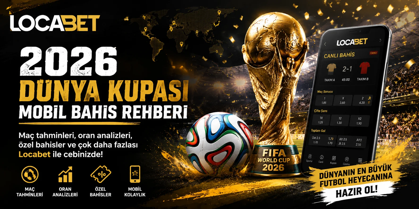 Locabet 2026 Dünya Kupası Mobil Bahis Rehberi