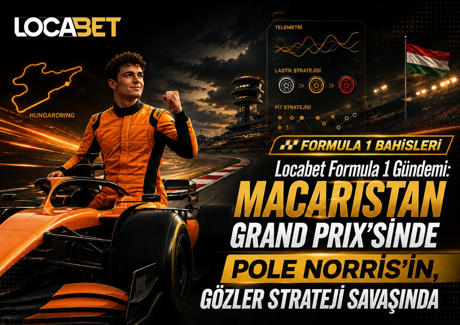 Locabet Formula 1 Gündemi - Macaristan Grand Prix’sinde Pole Norris'in Gözler Strateji Savaşında