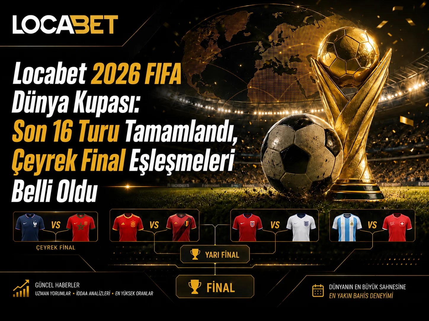 Son 16 Turu Tamamlandı ve Çeyrek Final Eşleşmeleri Belli Oldu